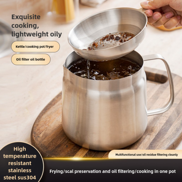2 In 1 Oil Strainer Pot - 图片 2